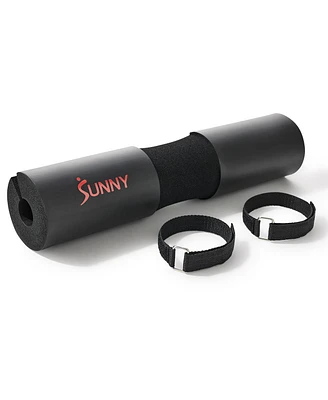 Sunny Health & Fitness Foam Barbell Pad, Heavy-Duty, High-Density Cushion for Squats, Lunges & Hip Thrusts