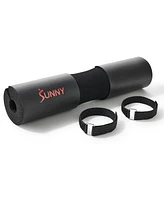 Sunny Health & Fitness Foam Barbell Pad, Heavy-Duty, High-Density Cushion for Squats, Lunges & Hip Thrusts
