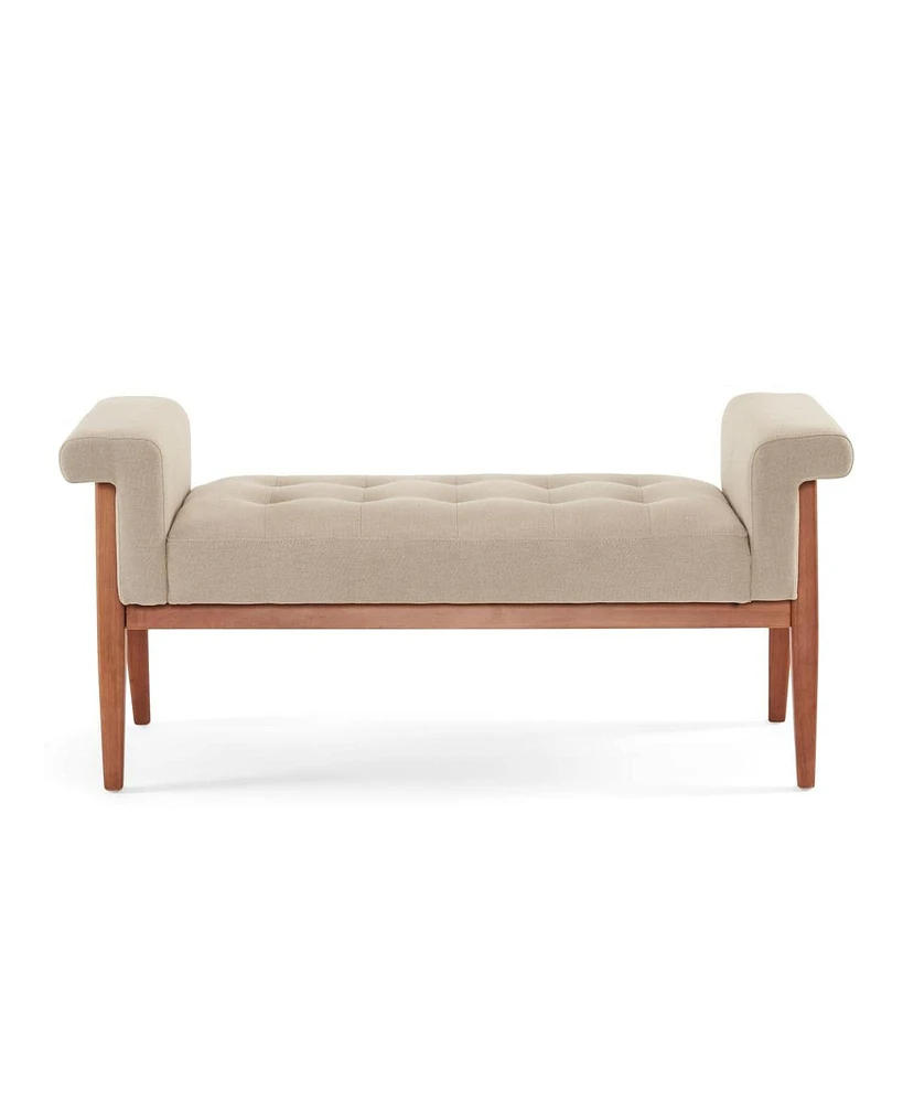 Upholstered Oval Storage Ottoman Bench with Safety Hinge Multi Use End of Bed Stool Footrest Coffee Table Shoe Seat for Bedroom Living Room Entryway-T