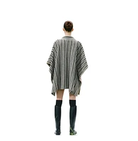 Labeca London Women's Juniper Striped Wool Cape