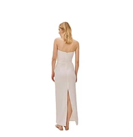 Labeca London Women's Alaia Linen Twist Maxi Dress