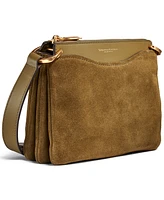 Donna Karan New York Glenwood Zippered Suede Crossbody with Tassel Detail