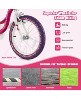 14 Inch Kids Bike with Doll Seat and Removable Training Wheels
