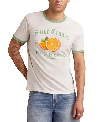 Lucky Brand Men's Saint Tropez Short Sleeve Crewneck Graphic T-Shirt