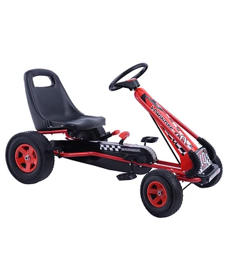 4 Wheels Kids Ride On Pedal Powered Bike Go Kart Racer Car Outdoor Play Toy