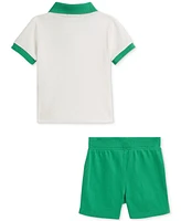 Polo Ralph Lauren Baby Boys Jersey Shirt & Shorts Set