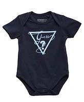 Guess Baby Boys 5-Piece Bodysuits, Shorts, Bib and Socks Set