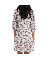 Smith & Quinn Women's White/Purple Lsu Tigers Tailgate Collection Tory Dress