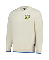 the Wild Collective Men's and Women's Cream Chicago Sky Jacquard Pullover Sweater