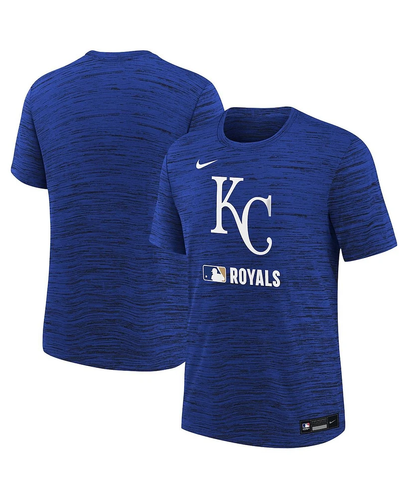 Nike Big Boys and Girls Royal Kansas City Royals Authentic Collection Velocity Performance T-Shirt