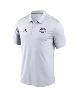 Jordan Men's White Florida Gators 2025 Ncaa Basketball National Champions Victory Solid Performance Polo Shirt