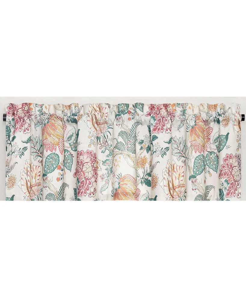 Rose Tree Komodo Floral Tailored Valance, 80"x 17"