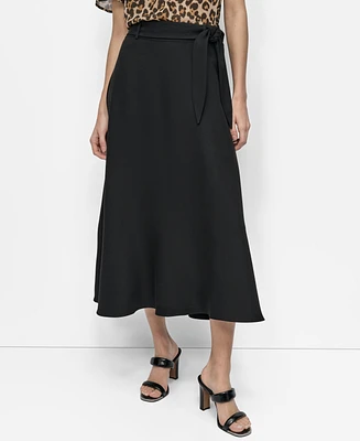 Dkny Women's Tie-Waist Midi Skirt