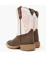 Durango Boys Lil' Rebel Pro Trail Brown and White Western Boot