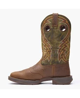 Durango Men's Rebel by Dark Chestnut and Hunter Green Western Boot
