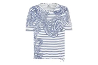 Olsen Women's Paisley Denim and Stripe T-Shirt