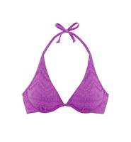 Lascana Women's Crochet Underwire Bikini Swimsuit Top