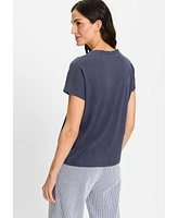 Olsen Women's Solid Short Sleeve T-Shirt