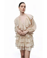 Nocturne Women's Frilled Mini Skirt