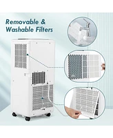8000 Btu Portable Air Conditioner with Remote Control and Led Digital Display