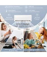 Airtural Series 12000 Btu 21 SEER2 208-230V Ductless Mini Split Air Conditioner with Heater Pump Energy Star Certified
