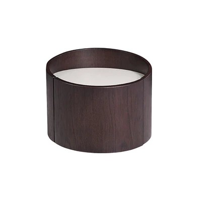 Solid Wood Round End Table with Sleek and Durable Construction