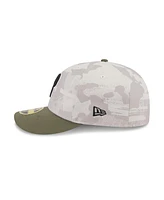 New Era Men's Light Beige/Olive Philadelphia Phillies 2025 Armed Forces Day Low Profile 59FIFTY Fitted Hat