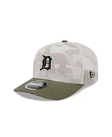 New Era Men's Light Beige/Olive Detroit Tigers 2025 Armed Forces Day 9SEVENTY Adjustable Hat