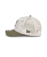 New Era Men's Light Beige/Olive Cleveland Guardians 2025 Armed Forces Day 9FORTY M-Crown A-Frame Adjustable Hat