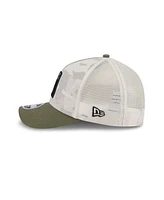New Era Men's Light Beige/Olive Arizona Diamondbacks 2025 Armed Forces Day 9FORTY M-Crown A-Frame Adjustable Hat