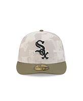 New Era Men's Light Beige/Olive Chicago White Sox 2025 Armed Forces Day 59FIFTY Fitted Hat