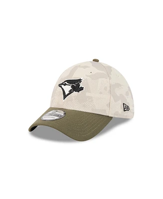 New Era Men's Light Beige/Olive Toronto Blue Jays 2025 Armed Forces Day 39THIRTY Flex Hat