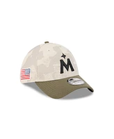 New Era Men's Light Beige/Olive Minnesota Twins 2025 Armed Forces Day 39THIRTY Flex Hat