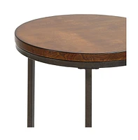 Round End Table in Manufactured Wood – Stylish and Durable Side Table for Home Decor