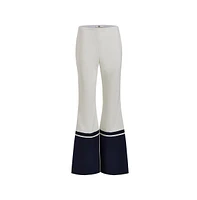 Etcetera Women's Fluid Colorblock Palazzo Pants Fathom