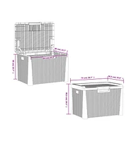 Patio Storage Box Anthracite 33 gal Pp