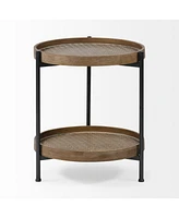 Handcrafted Solid Wood Round End Table – Rustic Charm & Durability