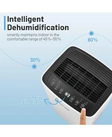 24 Pints 1500 Sq. ft Portable Dehumidifier For Medium To Large Spaces