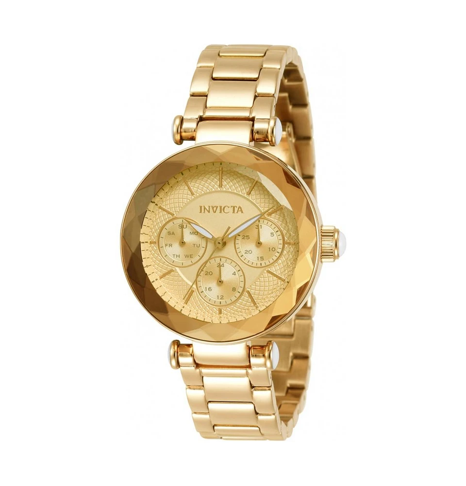 Invicta Women's 31297 Angel Quartz Chronograph Gold Dial Watch
