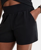Id Ideology Women's High-Rise Relaxed Shorts, Exclusively at Macy's
