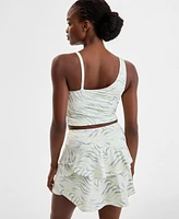 Id Ideology Women's Fluid Zebra Asymmetrical Tank Top, Exclusively at Macy's
