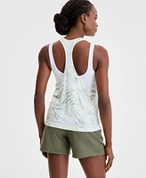 Id Ideology Women's Fluid Zebra Printed Racerback Tank Top, Exclusively at Macy's