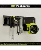 Hausource 48in Garden Tool Organizer Garage Storage Rack