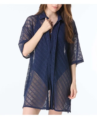 Beach House Sport Women's Harper Button Up Cover Shirt