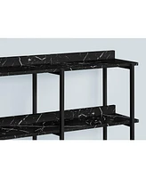 End Table with Three Shelves – Sturdy Wooden Table for Display and Storage in Any Room