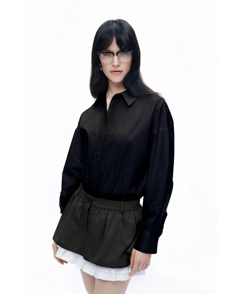Nocturne Women's Shirt Collar Bodysuit