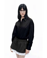 Nocturne Women's Shirt Collar Bodysuit