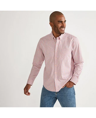 Lands' End Men's Long Sleeve Tailored Fit Travel Kit Shirt