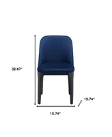 Upholstered Velvet Side Chair – Contemporary Metal Frame Design