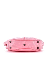 Pre-Owned Balenciaga Small Le Cagole Giant Studs Shoulder Bag Embossed Leather